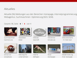 Website aktuell halten